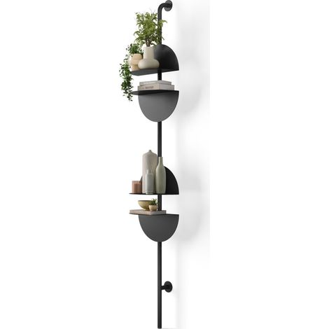 Scaffale Regolabile Solis 35x27x204 cm Nero UMBRA (1/4)