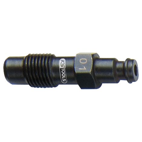KS Tools Glühkerzen Adapter, M12x1,25 mit Außengewinde, Länge 47 mm