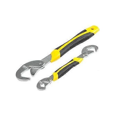 Jeu de 2 clés mixtes universelles, clé réglable, outil multifonction à déverrouillage automatique, réglable de 6 à 32 mm (1/5)