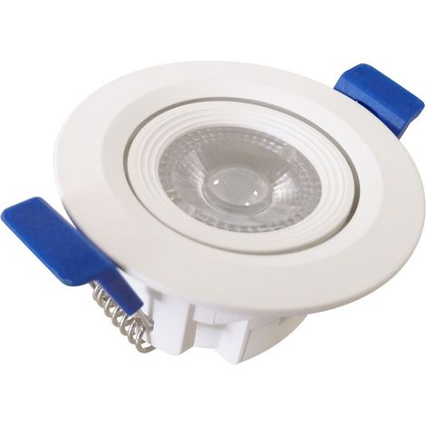 Spot Led Encastrable L’anneau Clane Orientable ESCARGOT 3W 3000k Rond - Digilamp (1/5)