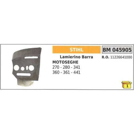Lamierino barra lato catena STIHL per motosega 270 280 341 360 361 441 045905