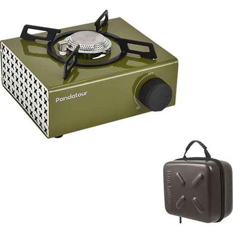 Réchauds de camping portables haute puissance 2000 W, four en métal pour extérieur, avec interface à ventouse magnétique, parfaits pour les pique-niques, les barbecues et la cuisine. (1/5)