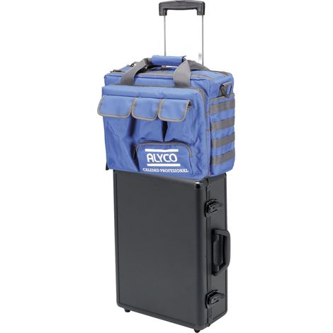 Maleta trolley de aluminio con 1 bandeja y bolsa de nylon ALYCO (1/2)