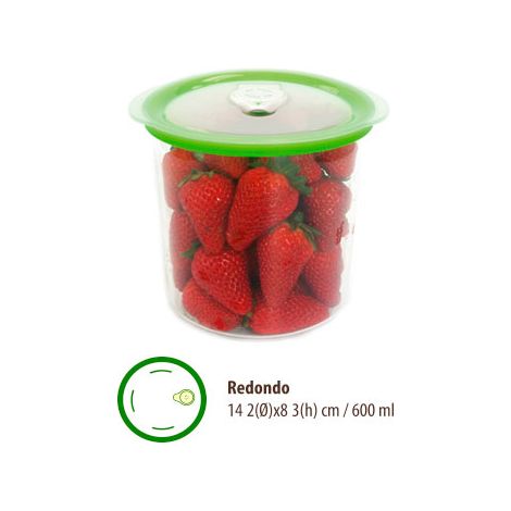 TUPPER REDONDO 600ML AURA FRESH