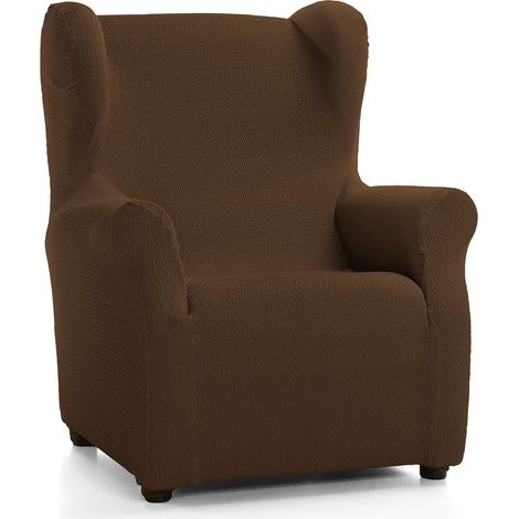 Housse élastique pour Fauteuil à Oreilles - Marron (1/5)