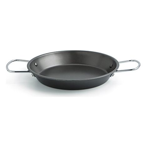 Quid 7559016-Padella Per la Paëlla 26 cm 2 Persone Senia Quid, Colore: Nero, 37, Par. 4 X 26.2 X 6.5 cm (1/4)