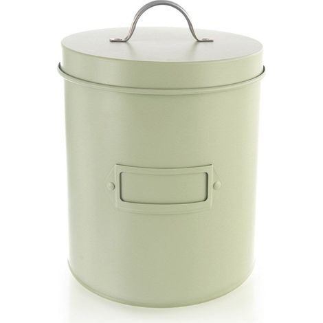 Contenedor de almacenamiento met谩lico verdoso de 3,3 l (1/5)