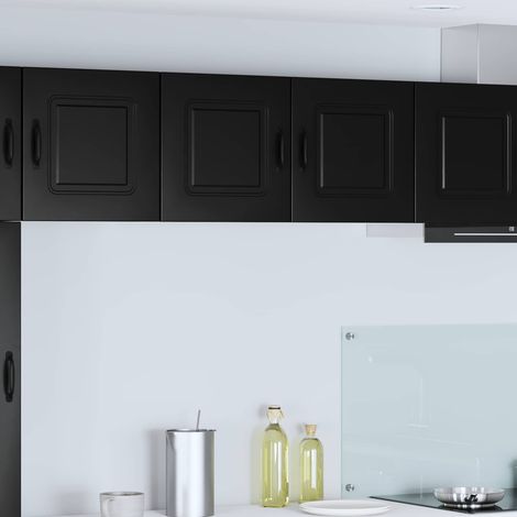 Küchenschrank Kalmar Schwarz 80 x 31 x 40 cm Holzwerkstoff (1/5)