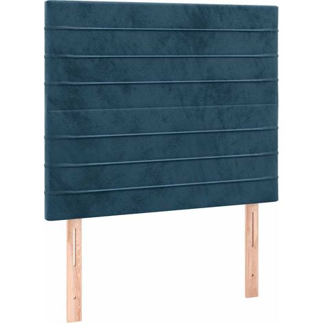 Maison Exclusive - Cabecero de cama azul oscuro 90x5x118/128 cm T (1/5)