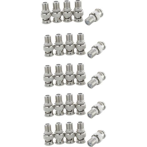 Adaptateur coaxial 50 BNC mâle vers F femelle pour caméras de vidéosurveillance (1/4)