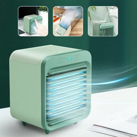 VURAHOME – Mini-Tischklimaanlage, tragbarer Wasserventilator, USB-aufladbar, für Zuhause (1/5)