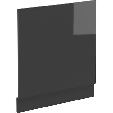 Geschirrspülblende  R-Line, Anthrazit Hochglanz, 60 cm ohne Arbeitsplatte, Vicco