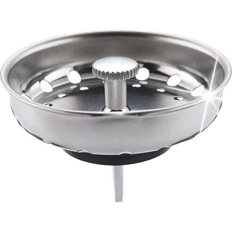 Filtre Évier - Filtre D'Évier En Acier Inoxydable 304 - Pour Évier Cuisine Salle De Bain Lavabo - Diamètre 78,3 À 80 mm - 1 Pièce (1/5)