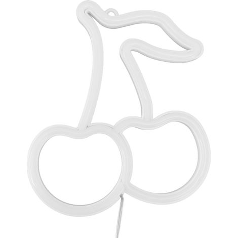Dekorative LED-Neonwandleuchte in Form einer Frucht, rote Kirsche, ideal für Hochzeiten und Partys. USB-Stromversorgung. (1/5)