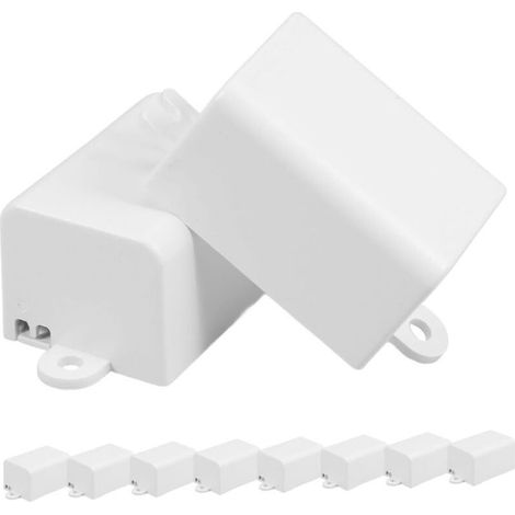 Boîte de jonction électrique étanche en polycarbonate (PC) 40 x 27 x 22 mm avec couvercle de protection pour installation extérieure, lot de 10 pour projets électroniques DIY, usage polyvalent (1/4)