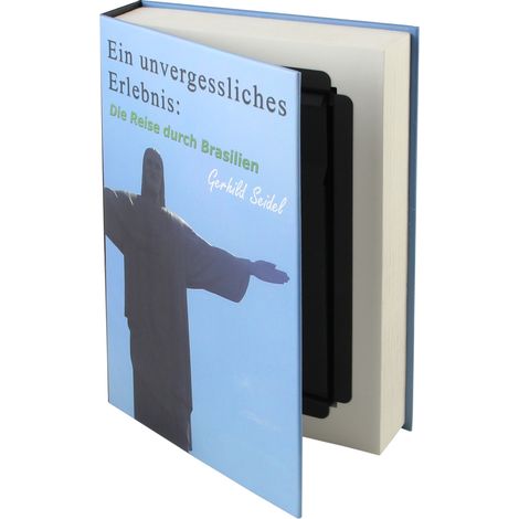 HMF 80905 Buchtresor Papierseiten Brasilien, Buchsafe, Geldversteck, 23 x 15 x 4 cm (1/5)
