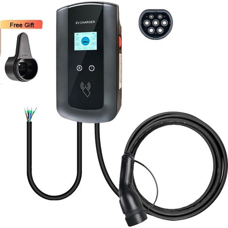 Chargeur de VE, 32A, Longueur de 5m (1/2)