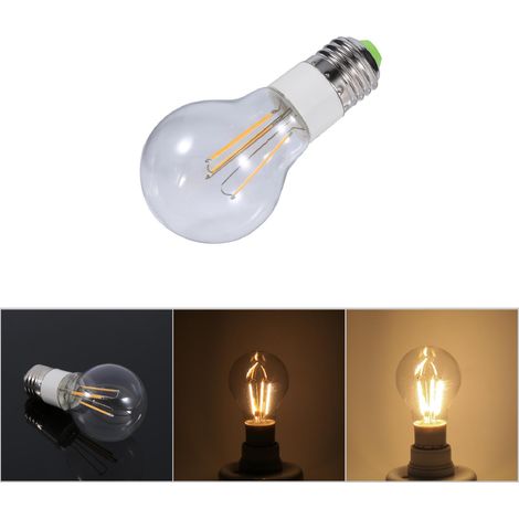 [LED-Filamentlampe] [XX] [E27] [Warmweißes Licht] E27 12V COB 360° Filament-LED-Lampe, nicht dimmbar, 3W (Warmweiß, Aluminium/PC, 6cm Durchmesser, 10,5cm Höhe) (1/5)