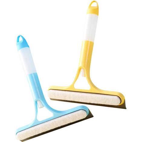 2 raclettes lave-vitres, PP/TPR/pulvérisateur, pour fenêtres (1/5)