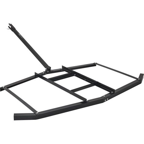 Herse traînante 74" en acier Q235,réglable,compatible avec tracteurs et UTV,idéale pour entretien de pelouse et allées (1/5)