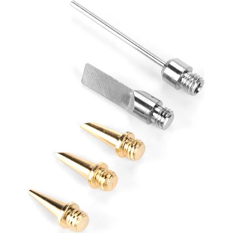 Kit de 5 pièces comprenant un fer à souder à gaz, un coupe-mousse électrique, des embouts de soudure et des accessoires de soudage. (1/5)