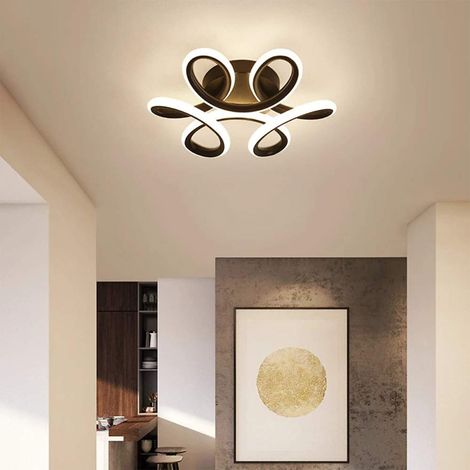 Plafonnier LED couloir lumière chaude, luminaire fantaisie pour moderne et créatif, cuisine, chambre à coucher, torsadé (1/5)