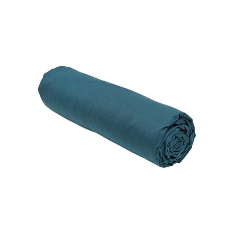 Drap-housse TODAY Essential 160 x 200+30 cm 2 personnes Paon