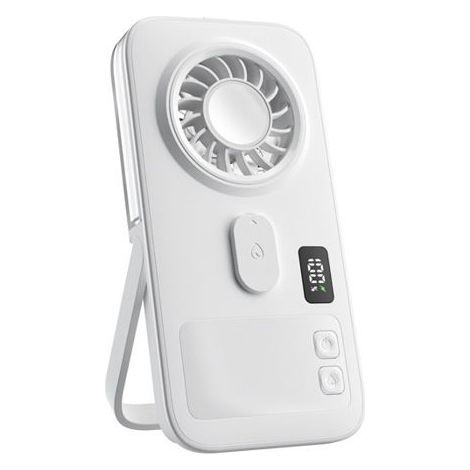 Ventilatore nebulizzatore multifunzionale - Interfaccia USB - Portatile - Idratante - Silenzioso - Bianco (1/4)