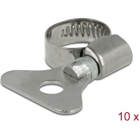 Delock Abrazadera de manguera de mariposa 10 - 16 mm 10 piezas metal
