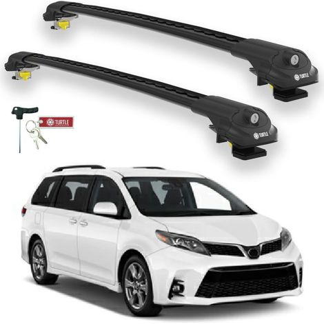 TURTLE kompatibel mit Toyota Sienna (Xl30) 2011-2020 Dachträger Air1 Schwarz (1/5)