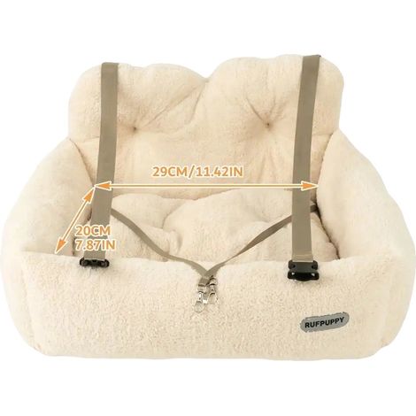 Tiertransportbox, verstellbare Gurte, strukturierte Basis, M-beige (1/2)