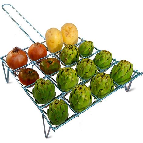 EDM Grille pour légumes chromée 60x60 cm multicolore (1/3)