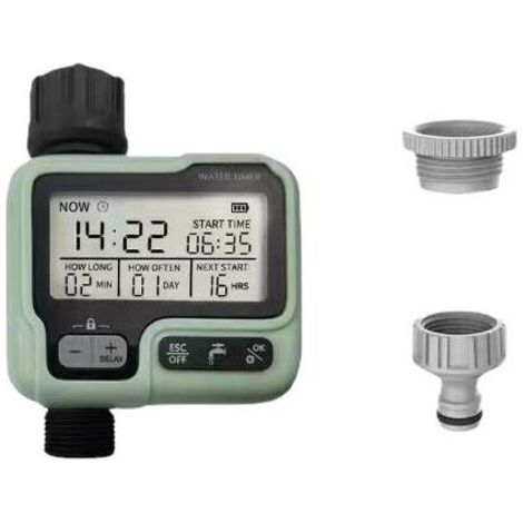 Großbildanzeige Gartenbewässerungstimer Programmierbarer digitaler Bewässerungsregler Wasserhahn-Bewässerungssystem 1 Stück FLITI