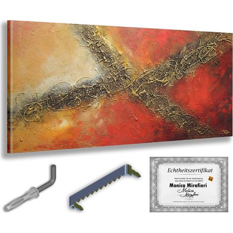 Monica Mirafiori  100% pintado a mano  Cuadro perfecto de 140x70cm  Pintura pintada a mano  Pintura acrílica  Cuadro acrílico de gran tamaño  Arte moderno  Láminas artísticas (1/5)