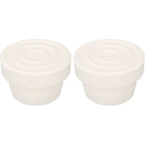 2-teilige Endkappen für Poolleitern, Rohrschutz für Treppen, Poolzubehör, Abmessungen 5,7 x 5,7 x 3,7 cm