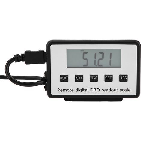 Kit de lectura digital lineal LCD de alta precisión de 0-200 mm para fresadoras y tornos. (1/5)