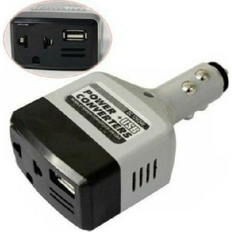 12V / 24V à 220v Adaptateur d'onduleur de puissance mobile de voiture USB Chargeur de convertisseur de puissance automatique de voiture utilisé pour tous les téléphones mobiles universels (1/5)