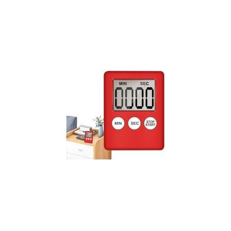 Digitaler Timer – Küchentimer – Magnetische Stoppuhr mit Alarm – Digitaler Timer mit akustischem Alarm, LCD-Bildschirm und Countdown-Timer für Küche, Arbeitszimmer und Klassenzimmer (1/5)