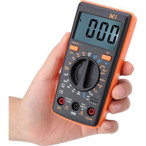 Testeur multimètre numérique ANENG M1DC/AC de tension, courant et résistance 0℃-50℃ (orange) (1/5)