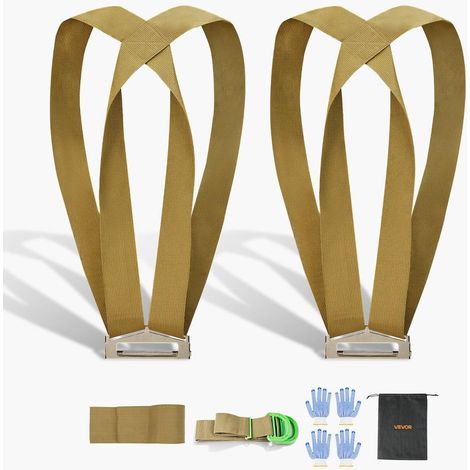 Kit de levage fiable pour déplacer les charges, sangle de manutention pour meubles, électroménagers et matelas (1/5)