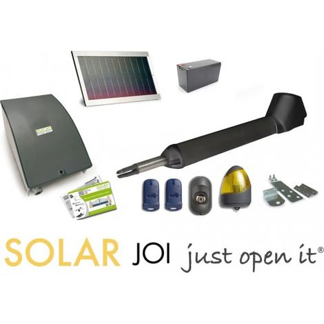 Kit de motorisation de portail solaire 12V – Autonome jusqu'à 2,6m et 250kg – Moteur 60W avec panneau solaire 10W – SW7000T