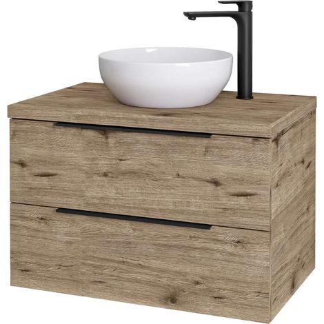 kielle Idolio - Meuble comprenant un plateau pour vasque 80x54x50 cm, avec découpe, hercule 50024803 (1/5)