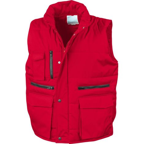 Result Gilet da lavoro trapuntato Rosso S