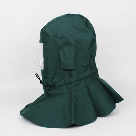 Cagoule de sablage, protection oculaire et épaules pour sableur abrasif, chasuble anti-poussière pour homme et adulte, idéale pour le ponçage et le découpage. (1/3)