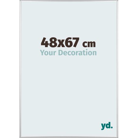yd. - Cadre photo 48x67 - Argent Brillant - Aluminium - Kent