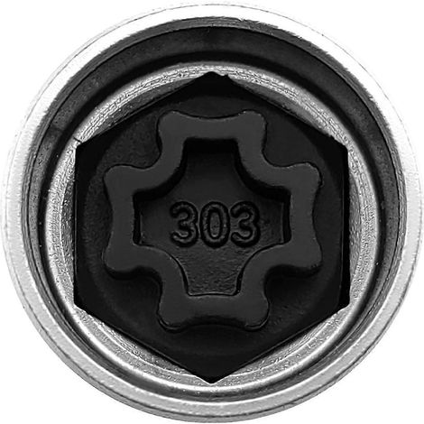 Outil antivol pour roues compatible avec les écrous de roue antivol Mercedes-Benz 303 et Security Master AQ. WHBYV (1/4)