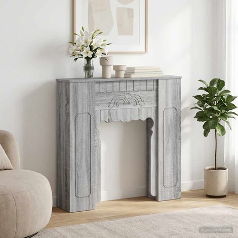 Cadre de cheminée Sonoma gris 93 x 20 x 89 cm Bois d'ingénierie (1/5)