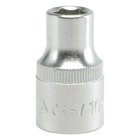 Kurze 10 mm Sechskant-Stecknuss 1/2 Zoll, CrV