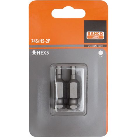 Bahco Embout 6 pans métrique, sous blister de 2 pcs, 8 mm - 74S/H8-2P