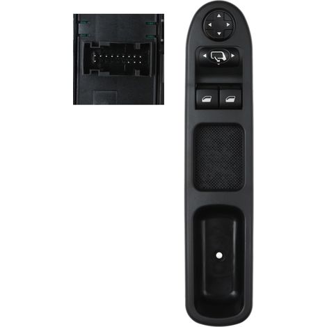 Bouton Leve Vitre 13 Broches pour 207 207SW Commande Réglage Rétroviseurs 6554.QA 6554QA